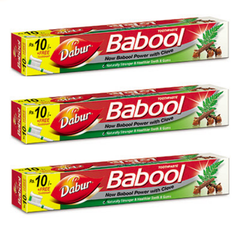 Dabur Babool Toothpaste With Free Brush